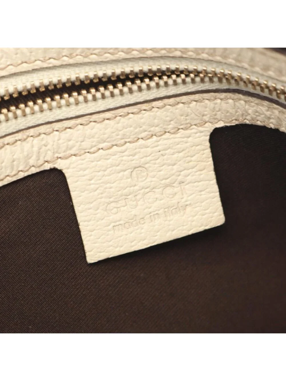 Gucci Tote Bag GG Canvas Beige Brown White